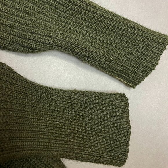 Vintage Jack Young Associates Sweater Tactical Military Green Size 38 Ribbed - Picture 9 of 12